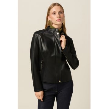 Jacheta slim fit cu fermoar