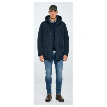 Parka cu gluga si buzunare laterale