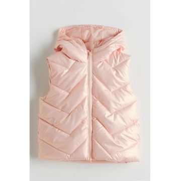 Vesta regular fit cu gluga - Roz pal