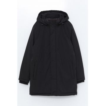 Geaca cu buzunare laterale si gluga