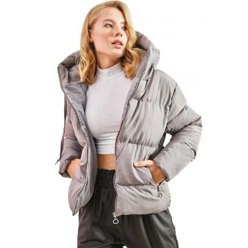 Geaca dama -  Bumbac/Lycra - Gri -