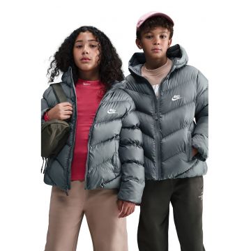 Geaca lejera cu vatelina si logo