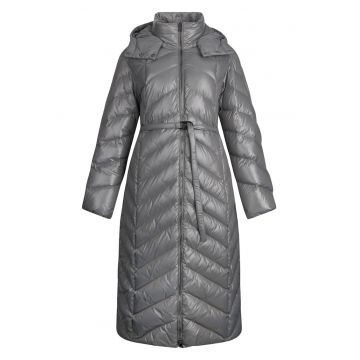 Geaca lunga cu umplutura de puf