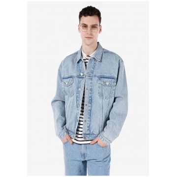 Jacheta barbati -  regular fit - albastra - bumbac - 2XL