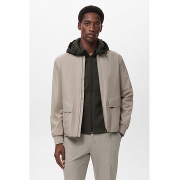 Jacheta bomber cu buzunare cu clapa