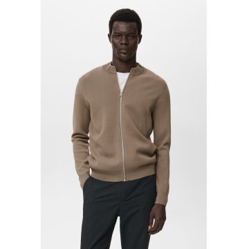 Jacheta bomber cu fermoar