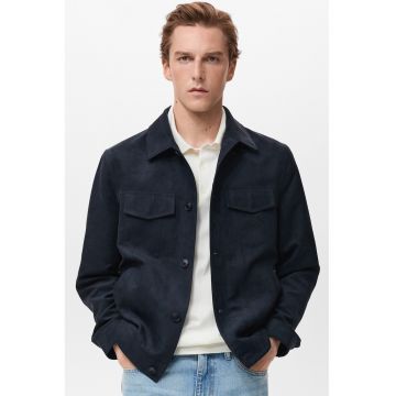 Jacheta-camasa cu buzunare pe piept - Albastru ultramarin