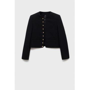 Jacheta crop cu nasturi