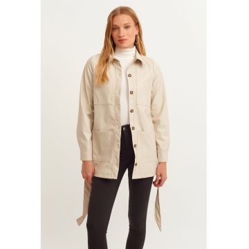 Jacheta cu cordon in talie