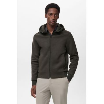 Jacheta cu fermoar si gluga