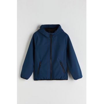 Jacheta cu gluga si buzunare cu fermoar