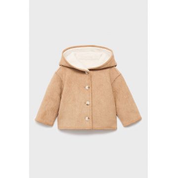 Jacheta cu maneci cazute si gluga