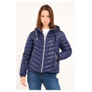 Jachetă dama  fermoar - glug