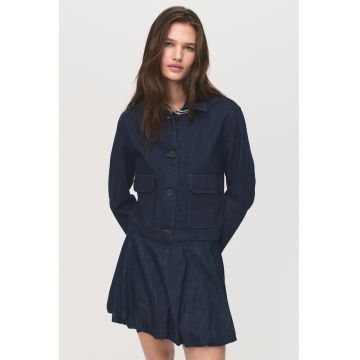 Jacheta de denim cu buzunare