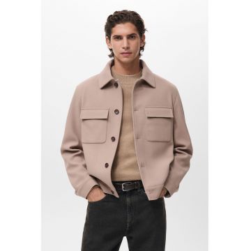 Jacheta regular-fit cu nasturi
