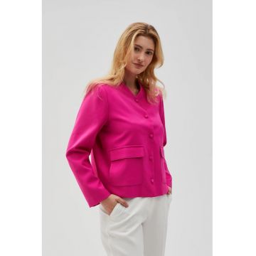 Jacheta roz cu nasturi