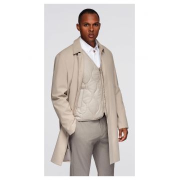 Palton minimalist cu vesta detasabila  OM-COLC-0139