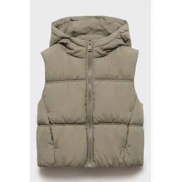 Vesta cu vatelina si gluga - Kaki