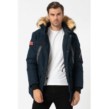 Geaca parka cu vatelina si gluga Cabrac Geaca parka cu vatelina si gluga Cabrac