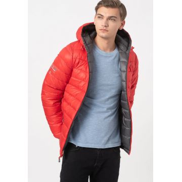 Geaca reversibila cu vatelina si gluga Brother Geaca reversibila cu vatelina si gluga Brother