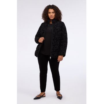 Geaca cu vatelina si aspect de catifea