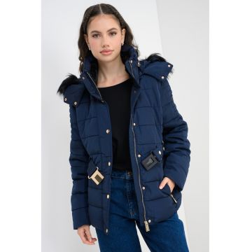 Geaca cu vatelina si gluga detasabila