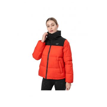 Geaca pentru femei -  Poliester - XL - Negru/Rosu