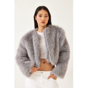 Haina crop din blana artificiala Lucci -