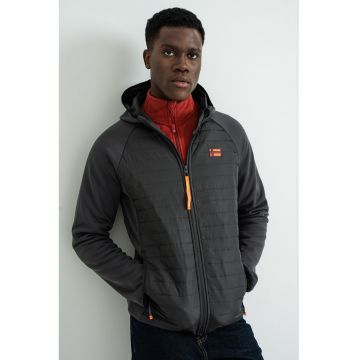 Jacheta cu fermoar si logo discret Donald