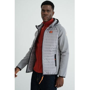 Jacheta cu fermoar si logo discret Donald