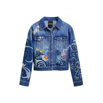 Jacheta de blugi dama  25SWED55 - Bumbac - Albastru