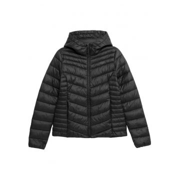 Jacheta de puf pentru femei  F351 - negru - umplutura sintetica - croiala subtire - poliester