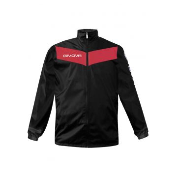 Jacheta sport barbati -  Poliester/Nylon - Rosu/Negru