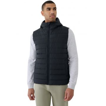 Vesta barbateasca  M192 - negru intens - poliester - umplutura sintetica