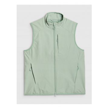 Vesta dama  turcoaz - guler ridicat - stil sportiv -