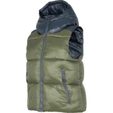 Vesta dama -  Verde - Negru/Kaki