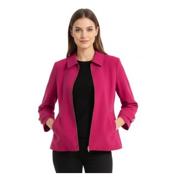 Calvin Klein - Jacheta cu fermoar si buzunare laterale -