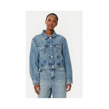 Geaca de blugi dama -  Albastru - 70% bumbac - 30% bumbac reciclat -