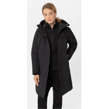 Geaca de iarna impermeabila lunga - dama -  J-Isla - neagra