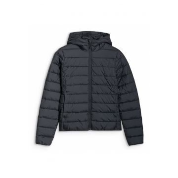 Geaca puf femei  matlasare orizontala - hidrofoba - negru -