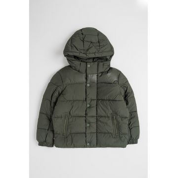 Geaca regular fit cu gluga detasabila