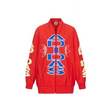 Geaca sport dama  Windbreaker - Poliester - Rosu