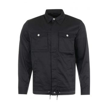 Jacheta barbati  bumbac - cu fermoar - patru buzunare - negru -