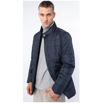 Jacheta barbati -  matlasata - bleumarin - nailon