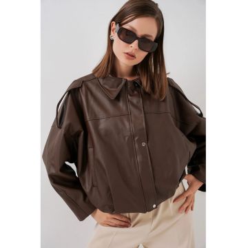 Jacheta dama - HiCCUP - Maro - Textil