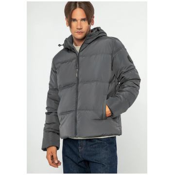 Jacheta matlasata barbati -  monograma - grafit - poliester