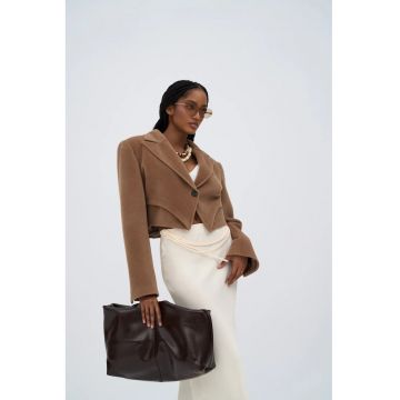 Jacheta pentru dama -  Maro - Textil