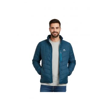 Jacheta usoara de Trekking Sansa Hybrid cu guler inalt -