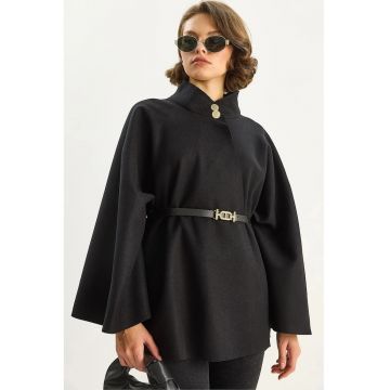 Paltoane -  Femei - LUCCI Teksturime palto e butonencar phandlo - Negru -