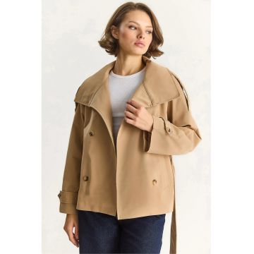 Trenci dama -  Textil - Maro camel